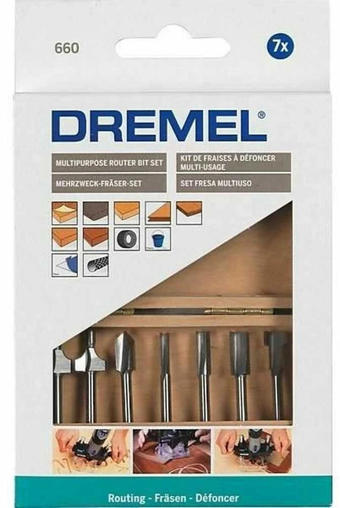 Dremel Bosch 660 7-dalių frezų komplektas