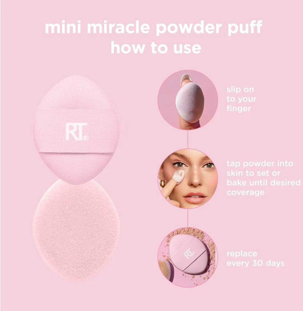 Real Techniques Mini Miracle Powder Puff aplikatorius