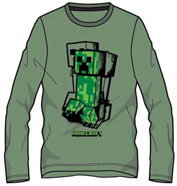 „Minecraft Blockbuster“ ilgomis rankovėmis marškinėliai vaikams, 6 m.