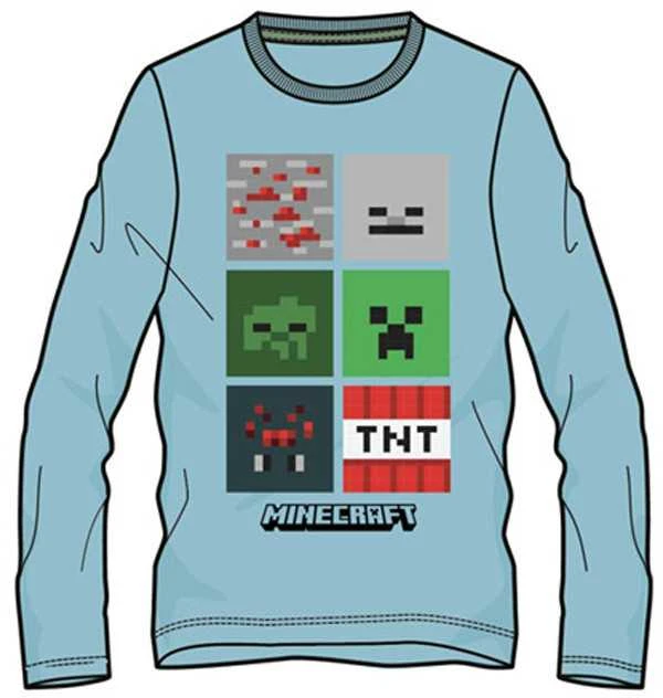 "Minecraft" marškinėliai ilgomis rankovėmis