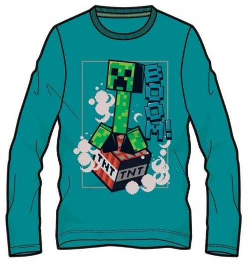 Minecraft Steve Skeleton vaikiški marškinėliai ilgomis rankovėmis