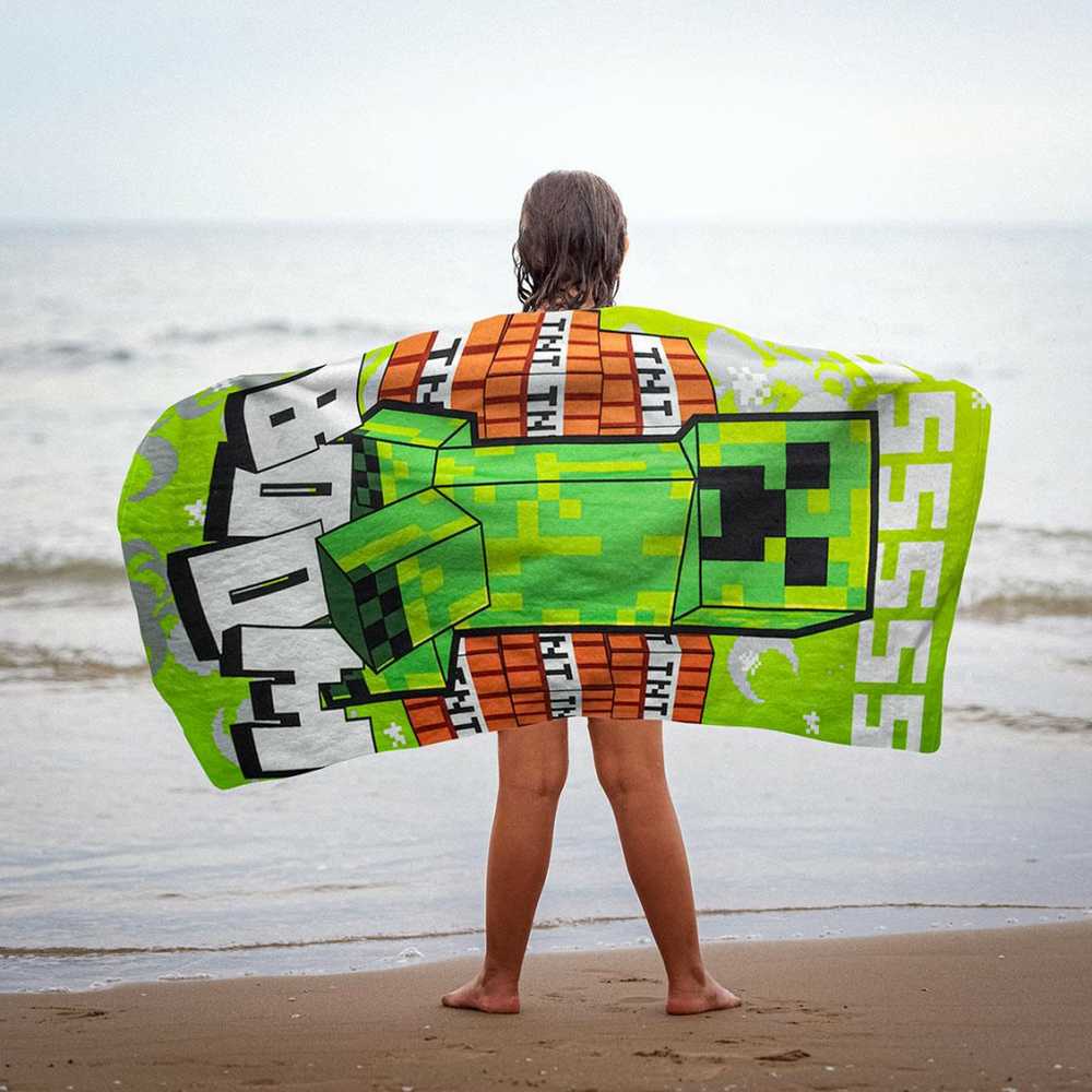 "Minecraft Boom" rankšluostis 70x140 cm