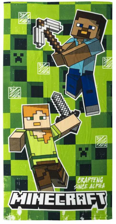 Paplūdimio rankšluostis Minecraft 70 x 140 cm Poliesteris
