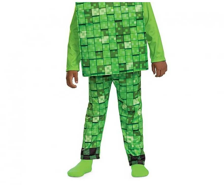 Minecraft karnavalinis kostiumas berniukui, Creeper kostiumas 109-126 cm (4-6 metų)
