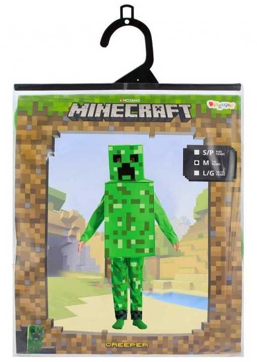 Minecraft Creeper kostiumas 7-8 metų vaikams