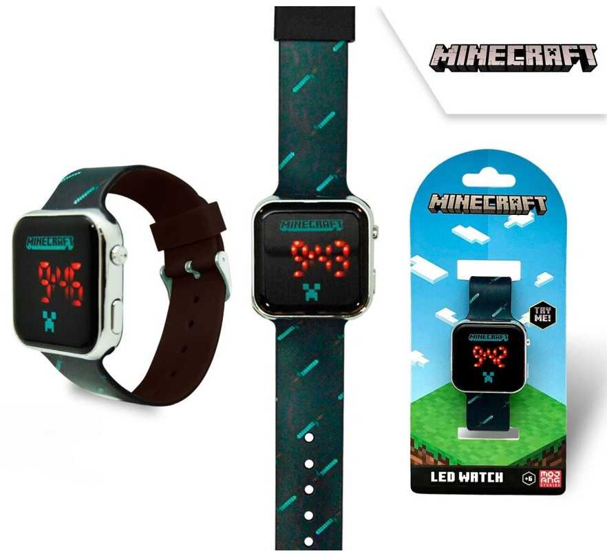 „Minecraft“ deimantinio kardo skaitmeninis LED laikrodis
