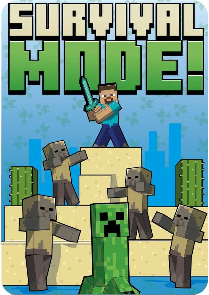 Mojang Studios Minecraft polar blanket