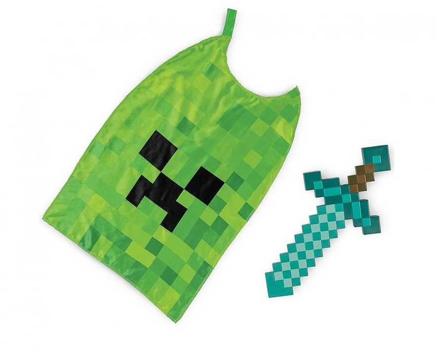 Minecraft kardų ir apsiaustų rinkinys