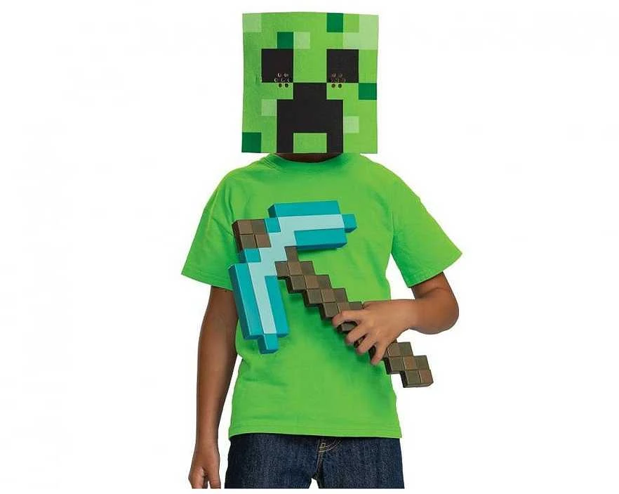 Suknelė Disguise "Minecraft" kirtiklio ir kaukės rinkinys
