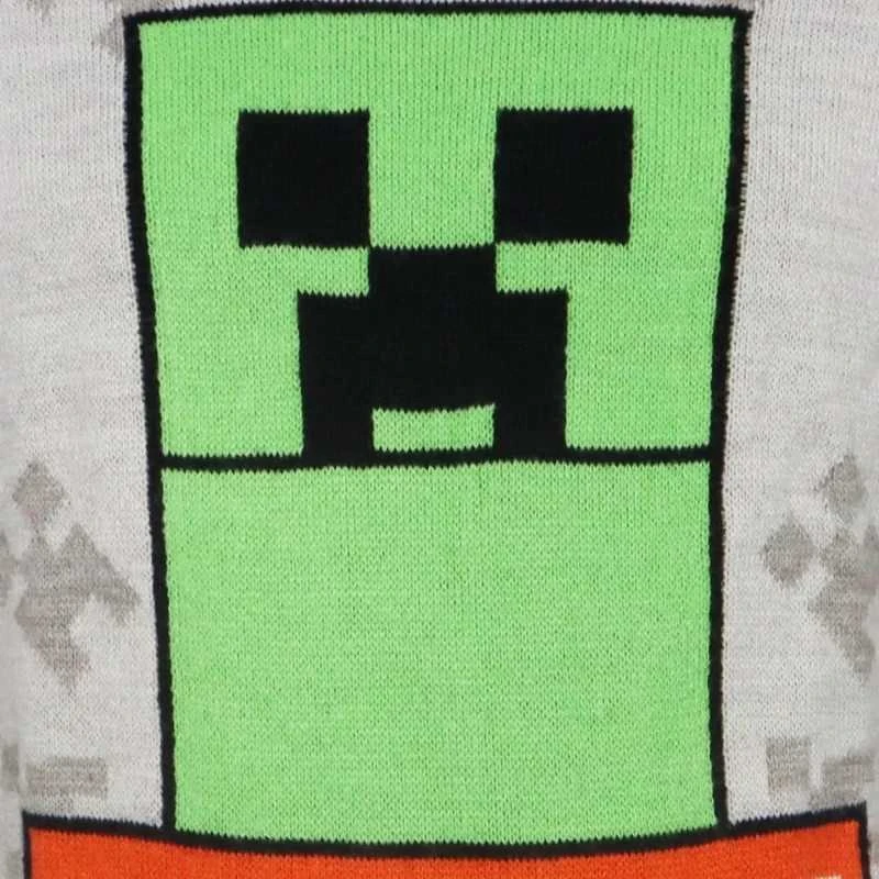 Minecraft pilkas vaikiškas megztinis 9 metai
