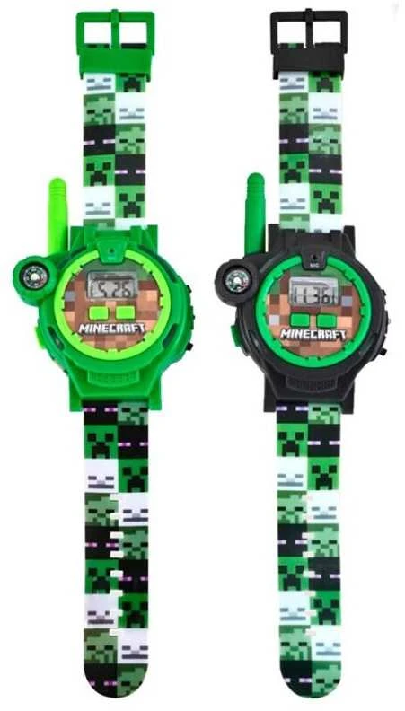 Kids Euroswan Hiszpania KIDS Rinkinys 2x Walkie Talkie Radio + Laikrodis Led Minecraft For Kids / Min40098