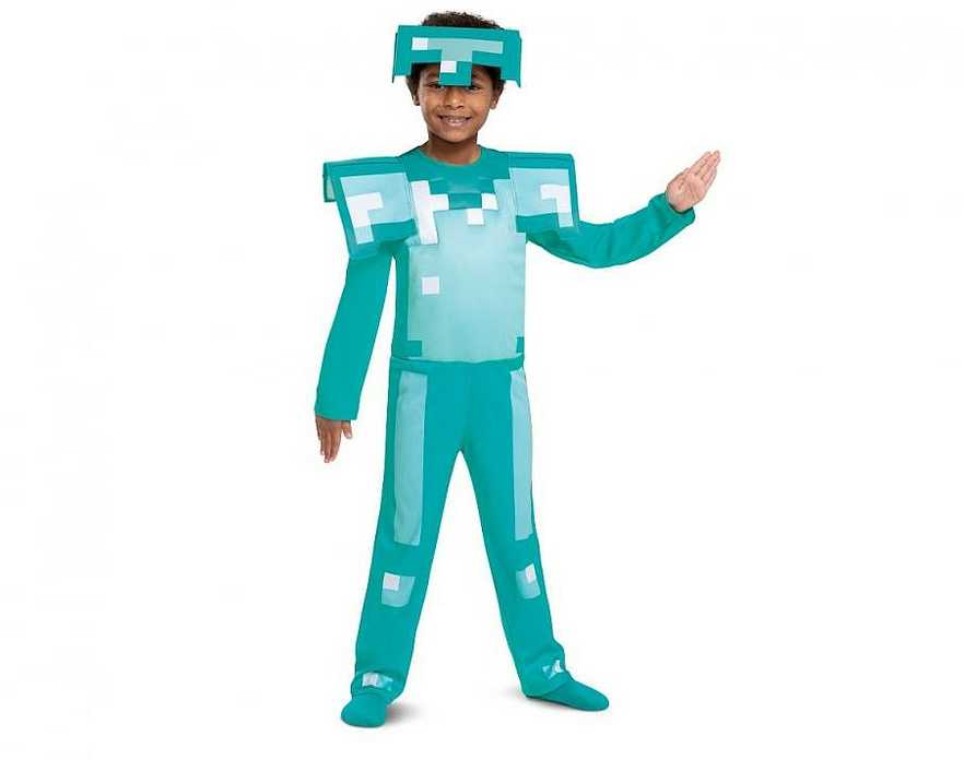 „Minecraft“ šarvų kostiumas 7-8 metų vaikams