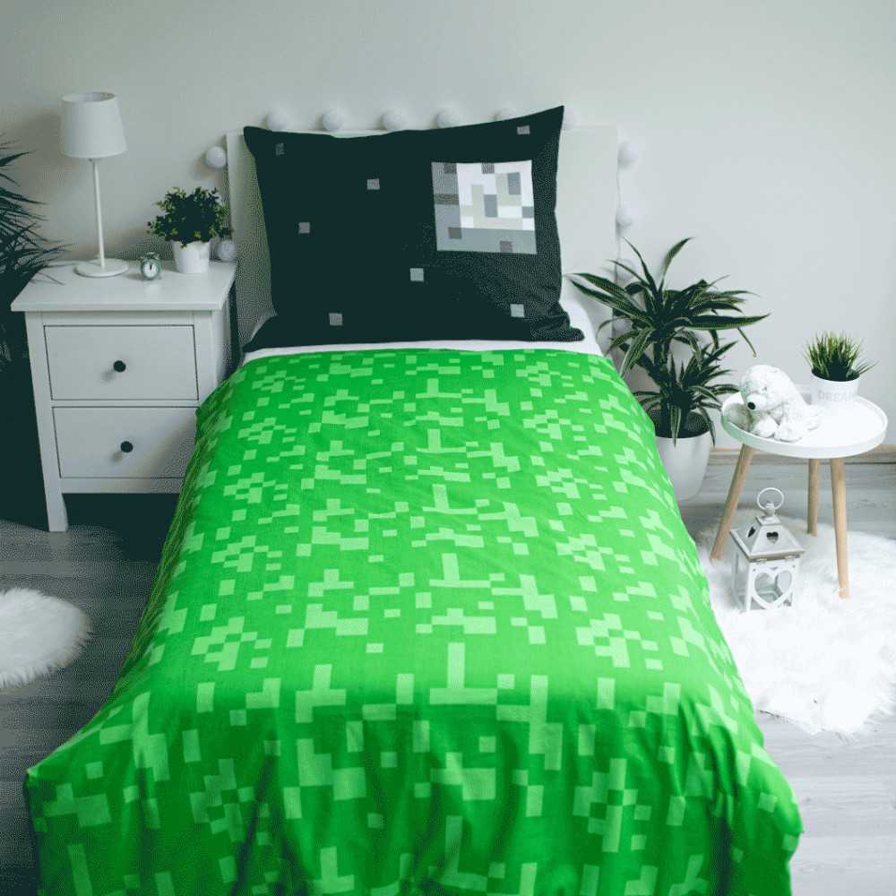 Minecraft Ssleep Tight patalynės komplektas 140–200 cm, 70–90 cm