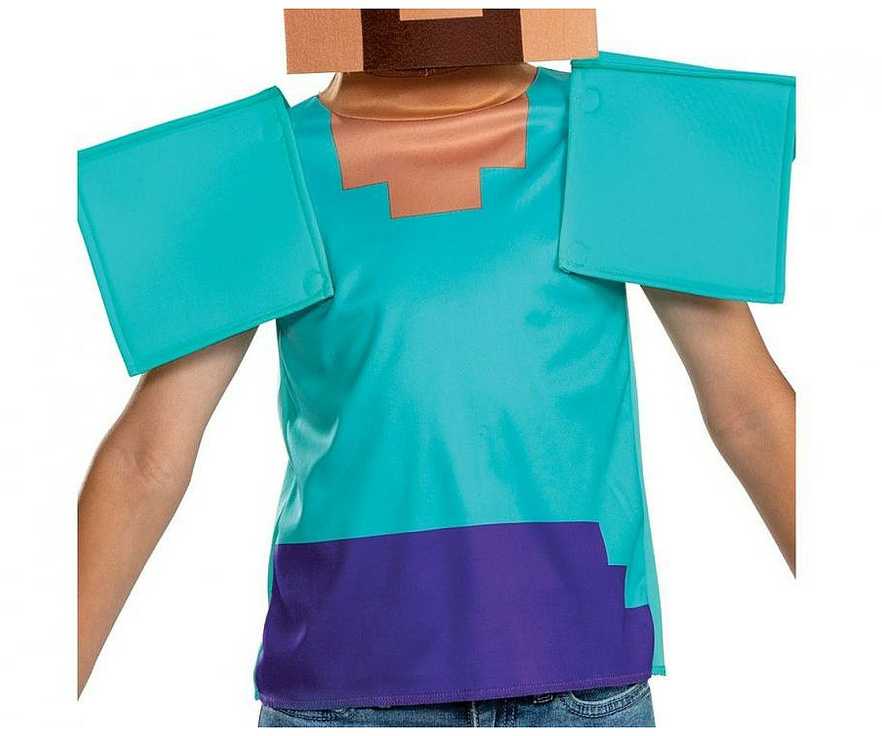 Minecraft Steve Essential kostiumas 7-8 metų amžiaus