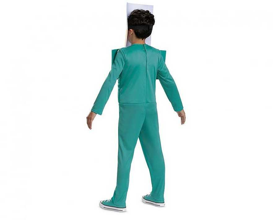 Minecraft Steve'o Diamondo kostiumas 4-6 metų vaikams