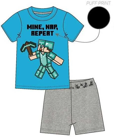 MINECRAFT šortų ir marškinėlių komplektas