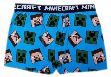 „Minecraft“ vaikiški bokseršortai, 2 vnt. pakuotėje, 9 metai
