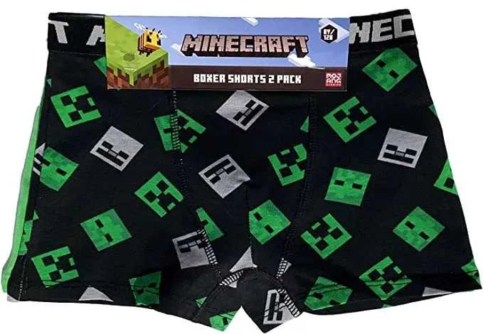 „Minecraft“ vaikiški bokseršortai, 2 vnt. pakuotėje, 6 metai