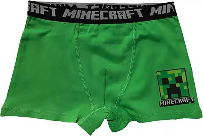 „Minecraft“ vaikiški bokseršortai, 2 vnt. pakuotėje, 6 metai