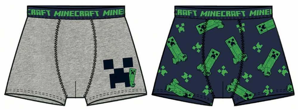 „Minecraft“ vaikiški bokseršortai, 2 vnt. pakuotėje, 10 metų