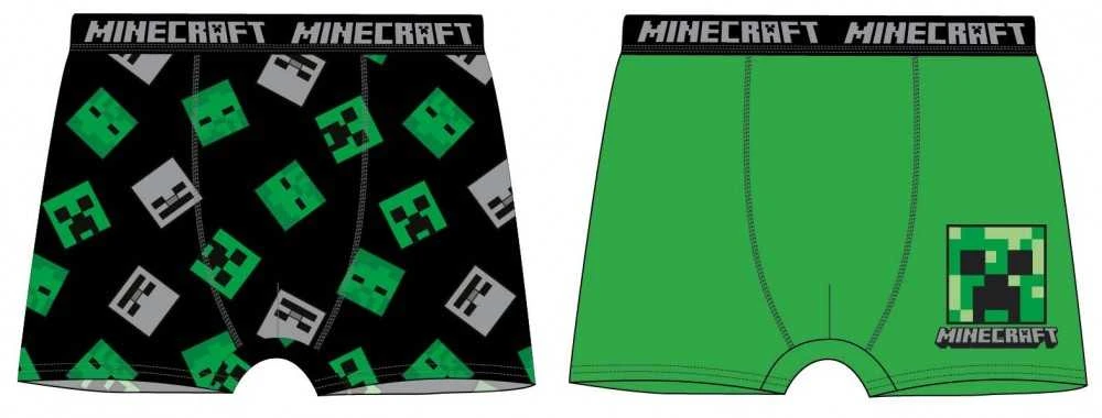 „Minecraft“ vaikiški bokseršortai, 2 vnt. pakuotėje, 6 metai