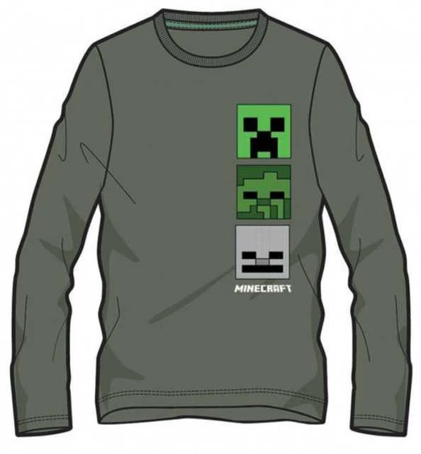 „Minecraft“ vaikiški ilgomis rankovėmis marškinėliai, skirti 10 metų vaikams