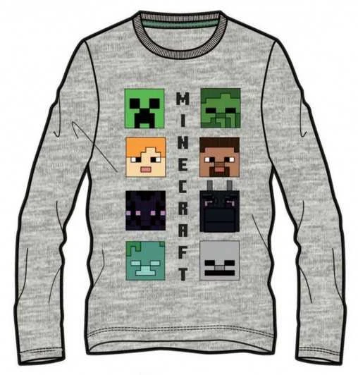 Minecraft vaikiški marškinėliai ilgomis rankovėmis, 10 metų