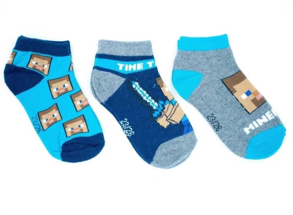 Minecraft vaikiškos nematomos kojinės 31/34