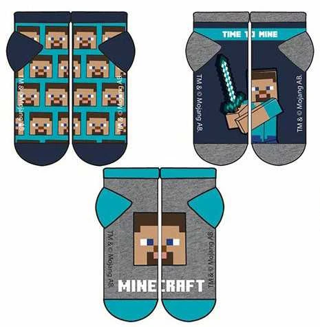 Minecraft vaikiškos nematomos kojinės 31/34