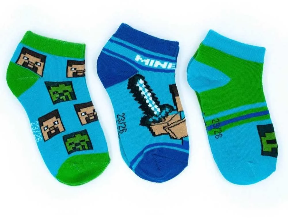 Minecraft vaikiškos nematomos kojinės 35/38