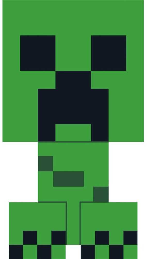 Minecraft Vijoklio formos dekoratyvinė pagalvėlė 27x40 cm, veliūras