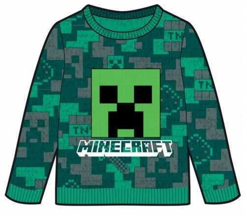 Minecraft Žalias vaikiškas megztinis 10 metų