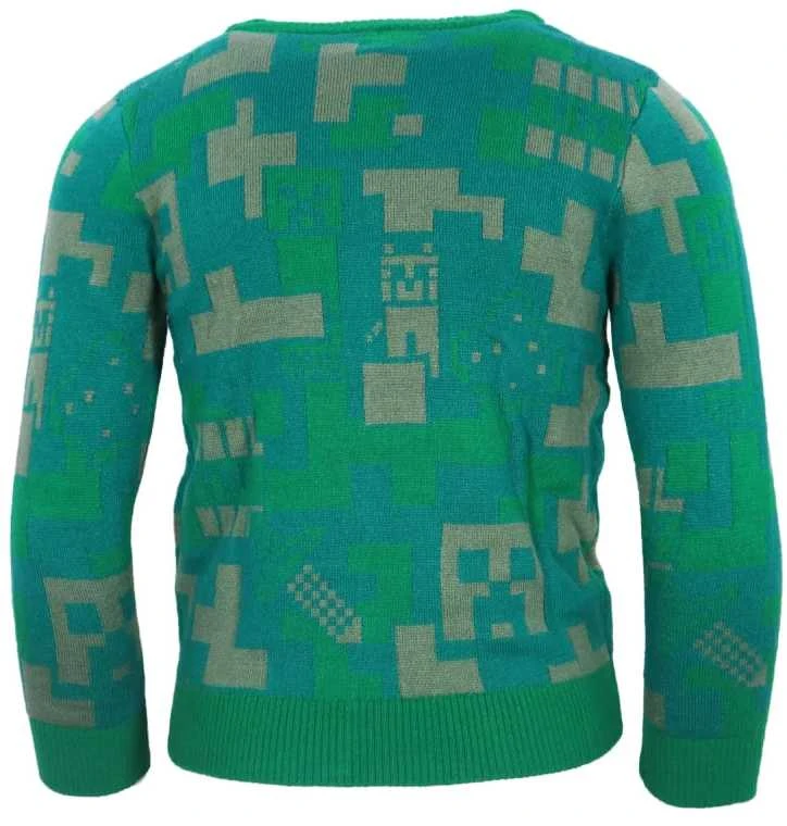Minecraft Žalias vaikiškas megztinis 12 metų
