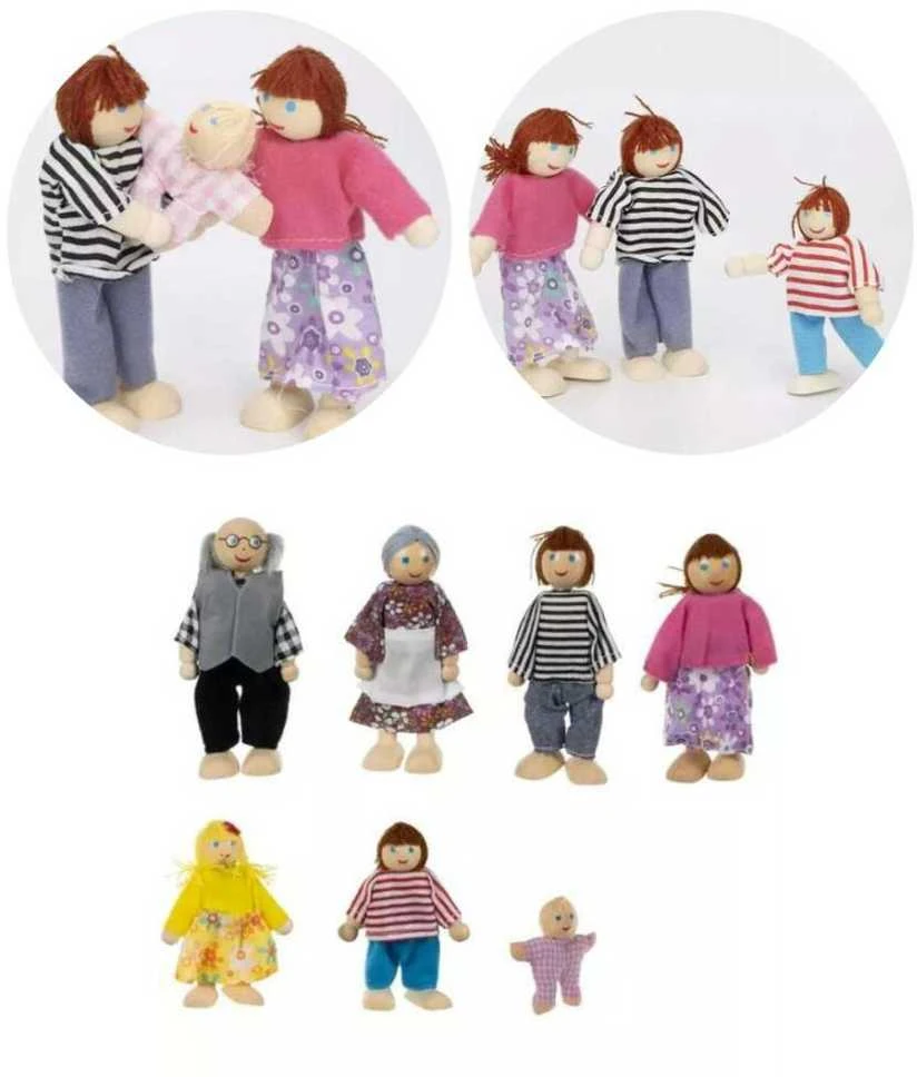 Miniature dolls - 7pcs Kruzzel 19764