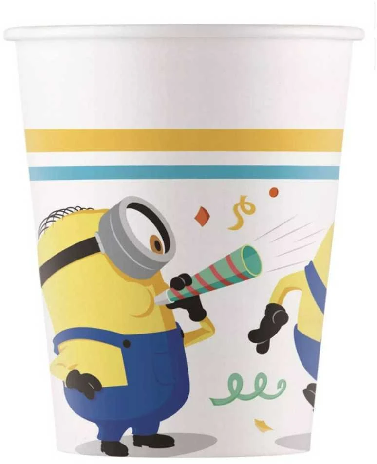 GoDan Popieriniai puodeliai Minionai 200 ml 8 vnt. Godan