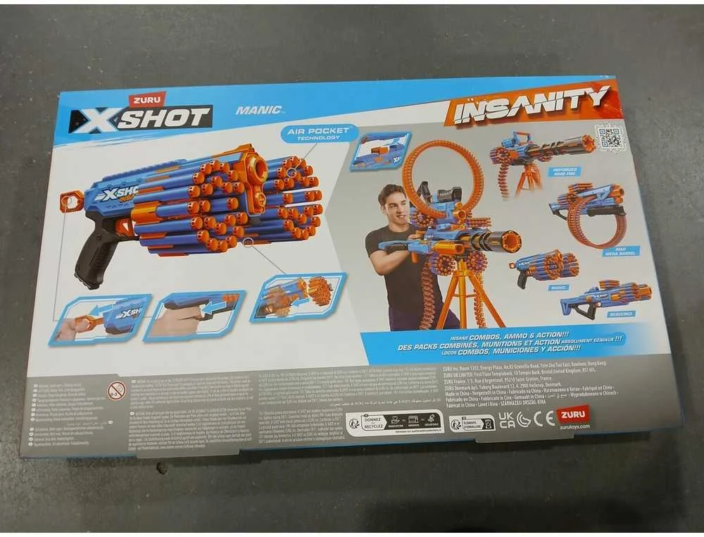 XSHOT - Beprotybės 1 serija Manic - 24Darts - (36603)