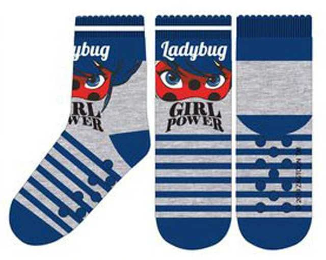„Miraculous Ladybug Girl Power“ vaikiškos storos neslystančios kojinės 27/30