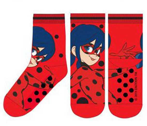 „Miraculous Ladybug Stars“ vaikiškos storos neslystančios kojinės 31/34
