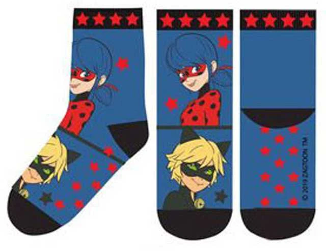 „Miraculous Ladybug Stars“ vaikiškos storos neslystančios kojinės 23/26