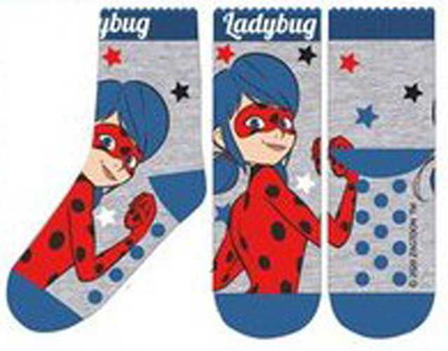 „Miraculous Ladybug“ vaikiškos storos neslystančios kojinės 31/34