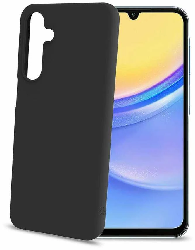 Celly Cromo minkštas guminis dėklas Galaxy A16 5G/4G Juodas