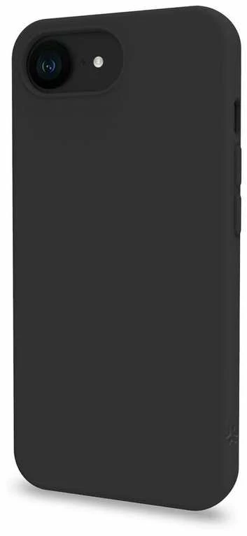 Celly Cromo minkštas guminis dėklas iPhone 17e / 16e, juodas