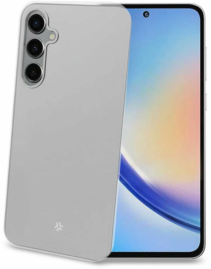 Dėklas CELLY gelinės odos galinis dangtelisSamsung Galaxy A55 5G, skaidrus