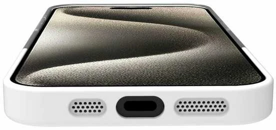 Celly Magdual su MagSafe suderinamas dėklas iPhone 16, baltas + permatomas