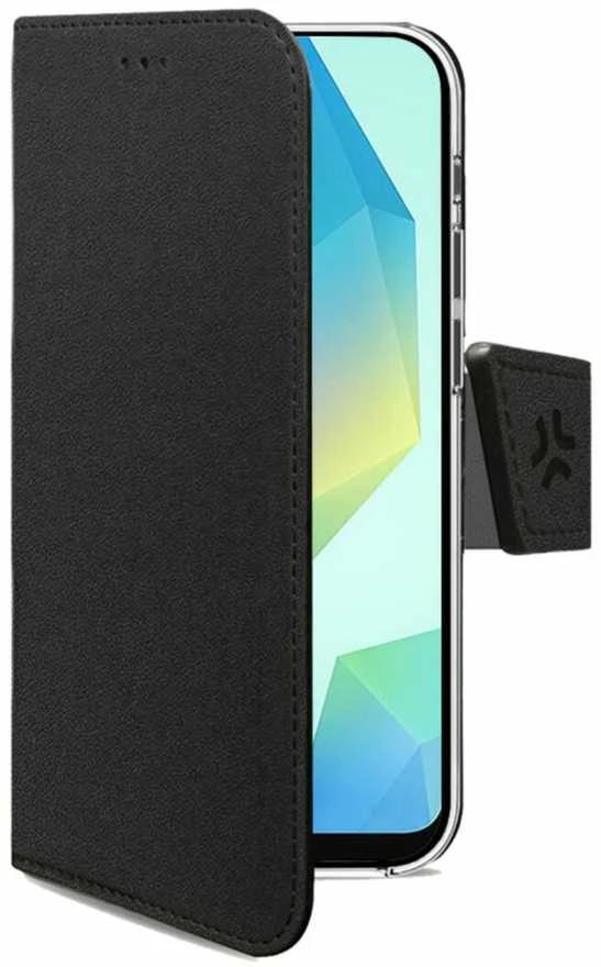 Celly WALLY, piniginės dėklas, Samsung, Galaxy: A16 5G/ A16 5G EE/ A16 4G/ A16 4G EE/ M16/ F16, 17 cm (6,7"), Juodas