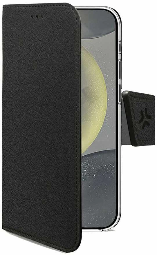 Celly WALLY, Piniginės dėklas, Samsung, Galaxy S25 5G, Galaxy S25 5G Enterprise Edition, 15,8 cm (6,2"), Juodas