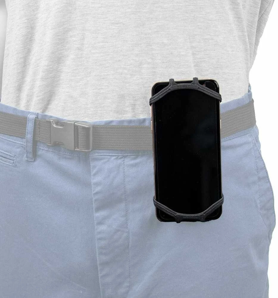 Dėklas Mobilis UNIVERSAL BELT CLIP ABS/ROTATING 90DGR + SILICON HOLDER