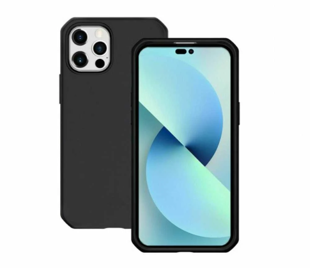 Mobilis Mobilis SPECTRUM dėklas, kietas, juodas, kilimėlis – iPhone14 ProMax – minkštas krepšys