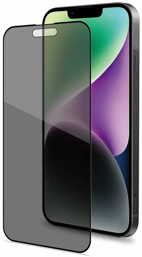 Celly PRIVACYF1053BK, Apple, iPhone 15, Atsparus smūgiams, Atsparus kritimams, Atsparus įbrėžimams, Juodas, 1 vnt.