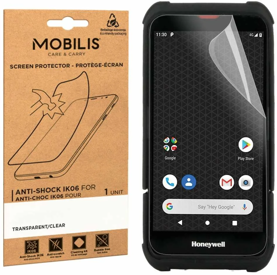 Mobilis ekrano apsauga nuo smūgių / IK06, skaidri, skirta HONEYWELL CT30 XP